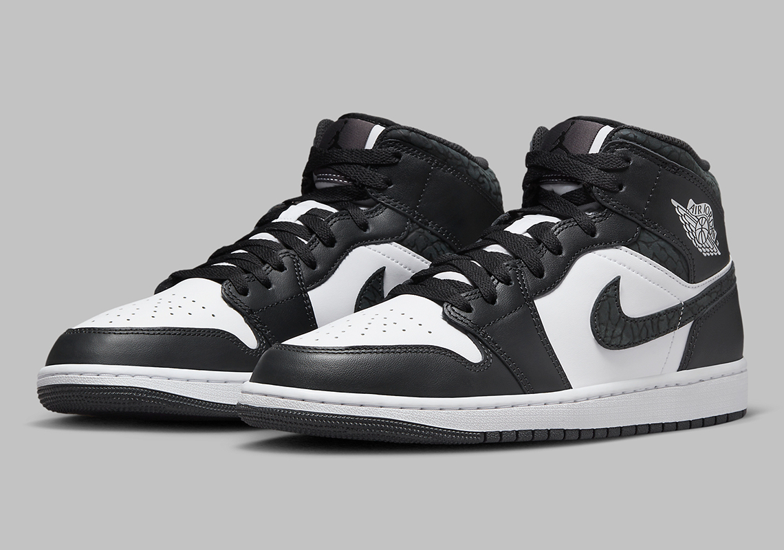 Air Jordan 1 Mid White/Black/Off-Noir: Phiên bản mới kết hợp sáng tạo và tự nhận xét! - 2