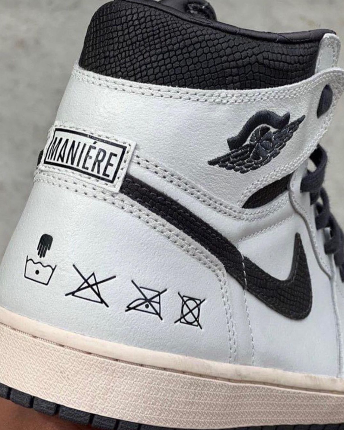 Air Jordan 1 phiên bản giới hạn của A Ma Maniére với chi tiết da rắn - 2