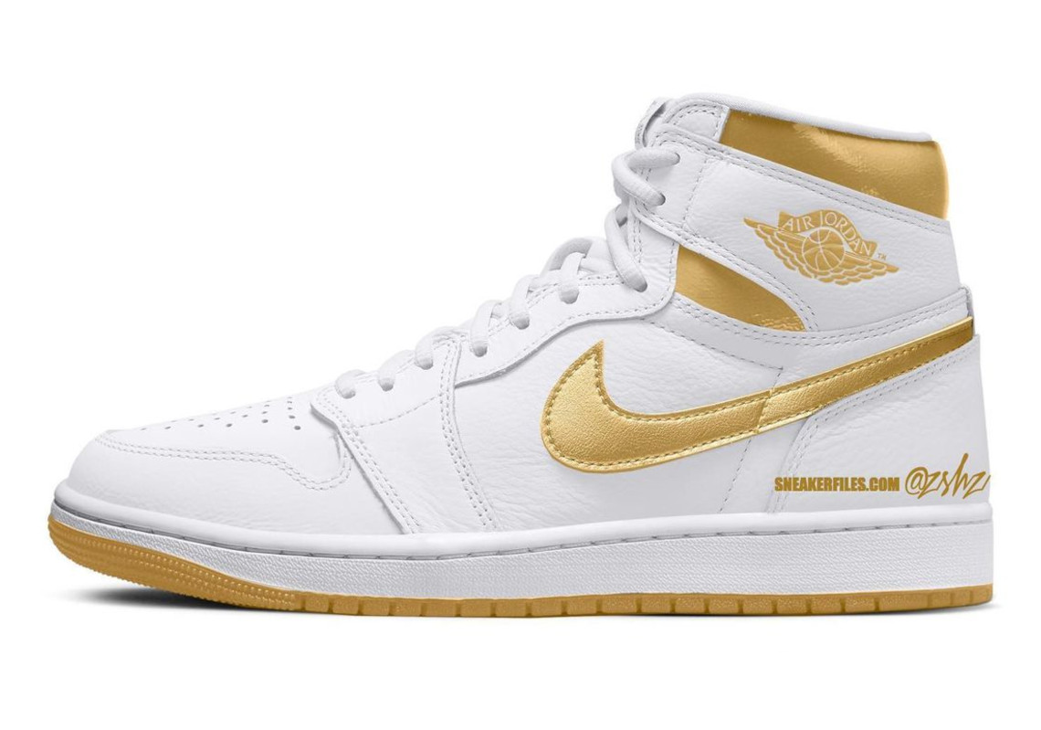 Air Jordan 1 Retro High OG White/Metallic Gold: Phiên bản mới đầy sang trọng - 1