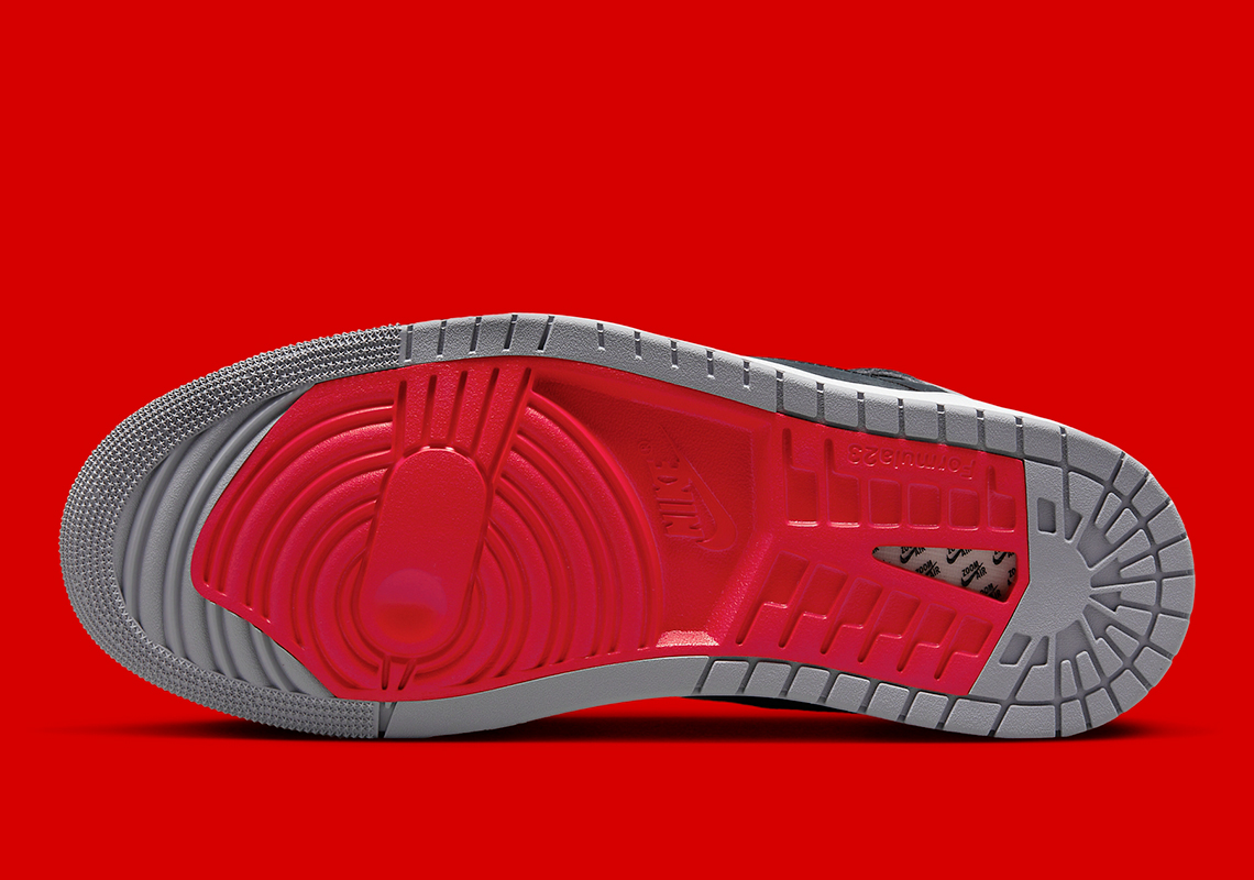 Air Jordan 1 Zoom CMFT 2 có sự kết hợp Xám xi măng/Đen - 6