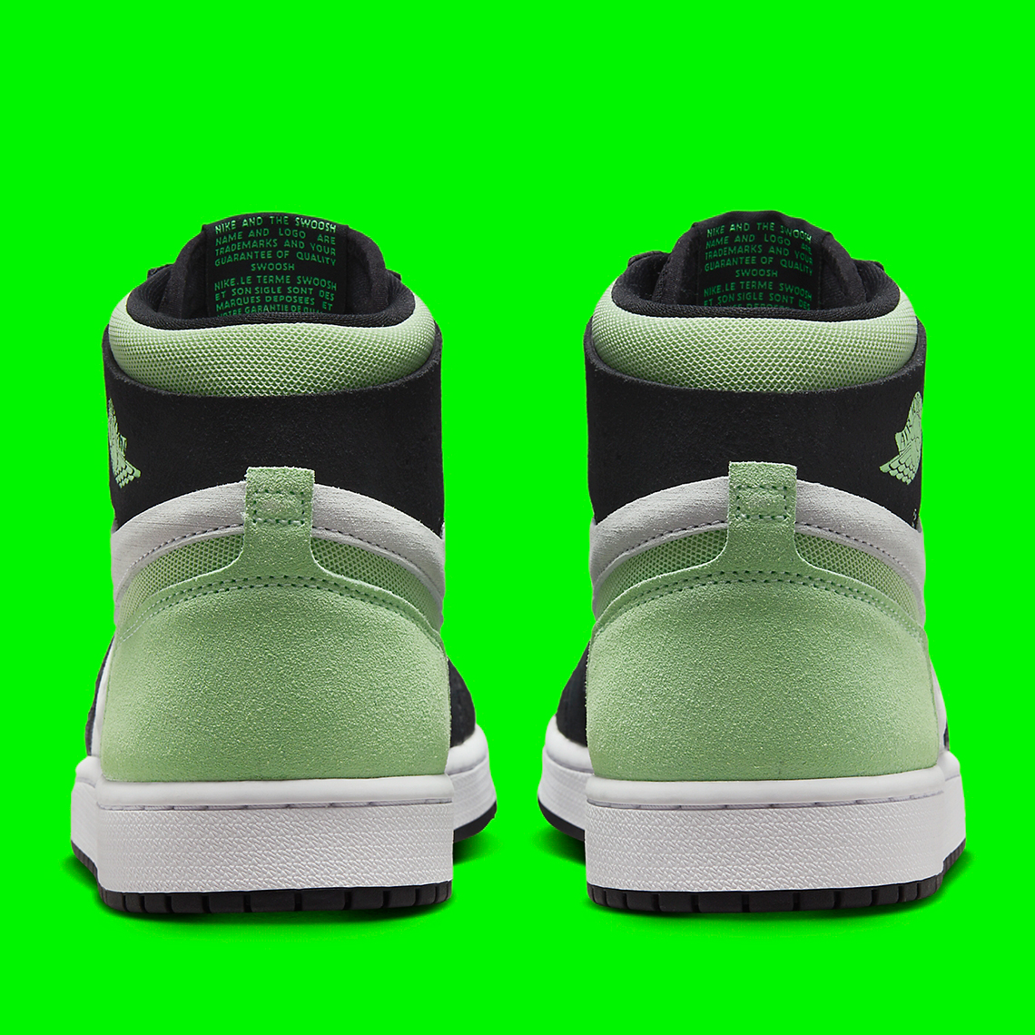 Air Jordan 1 Zoom CMFT 2: Phiên bản mới màu đen và xanh lý tưởng cho mùa thu đông - 5