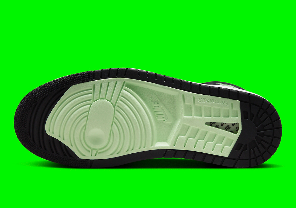 Air Jordan 1 Zoom CMFT 2: Phiên bản mới màu đen và xanh lý tưởng cho mùa thu đông - 6