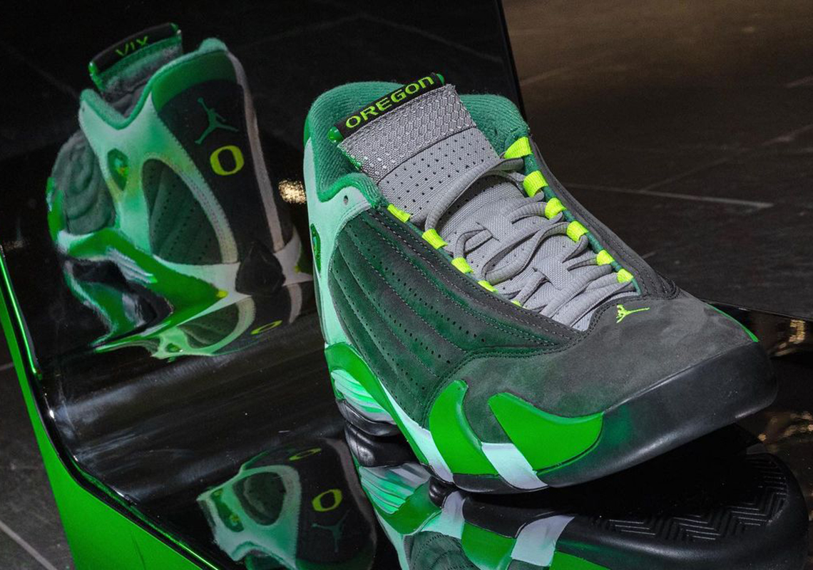 Air Jordan 14 Oregon Ducks PE bị giới hạn chỉ có 275 đôi - 3