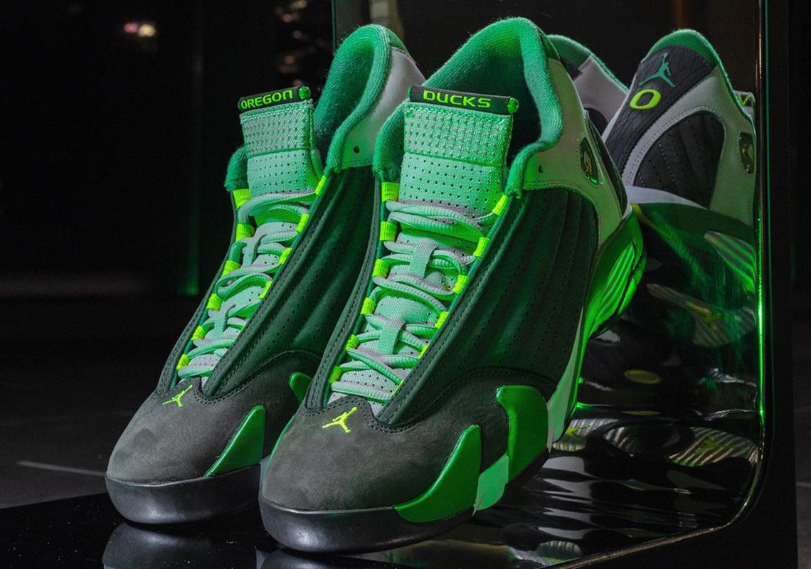 Air Jordan 14 Oregon Ducks PE bị giới hạn chỉ có 275 đôi - 4