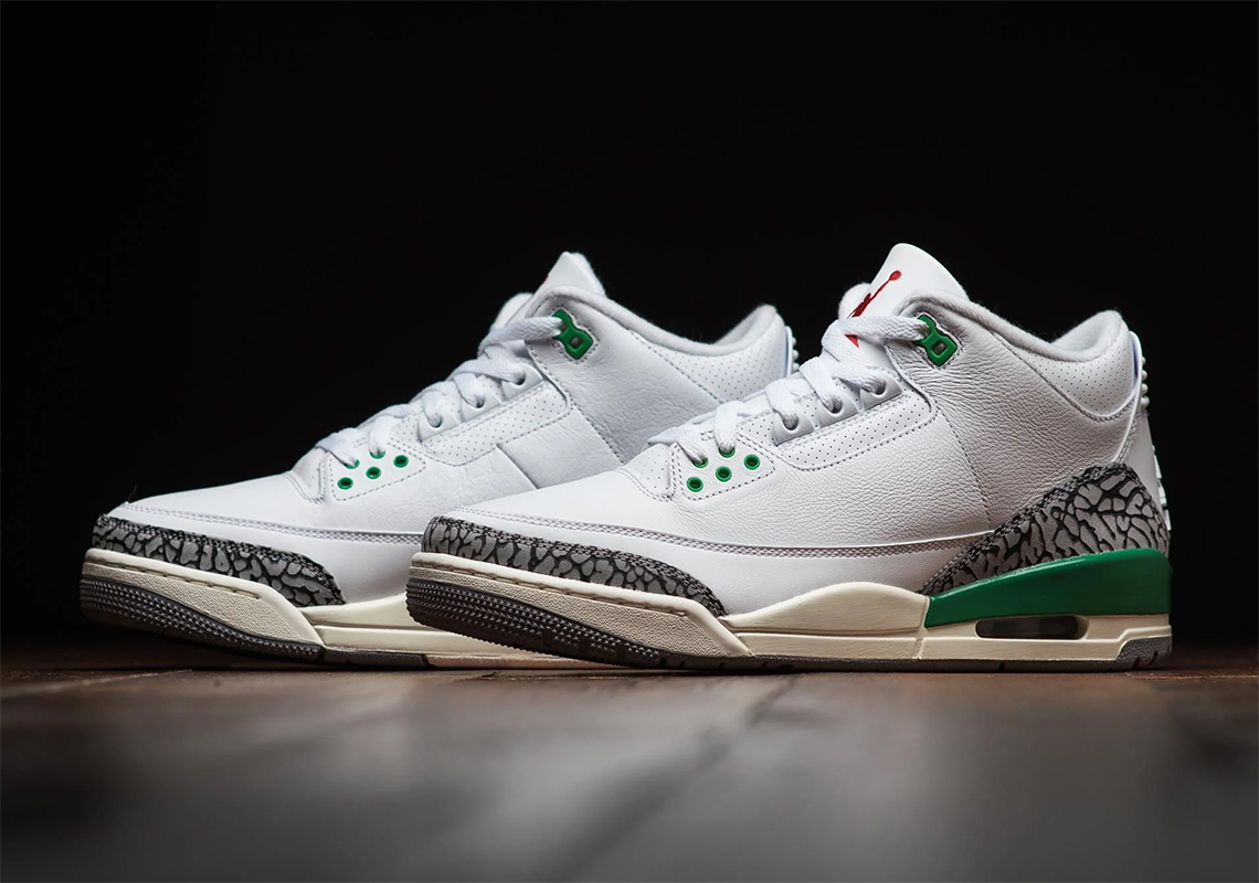 Air Jordan 3 Lucky Green - Phát hành ngày mai với sắc xanh may mắn - 4