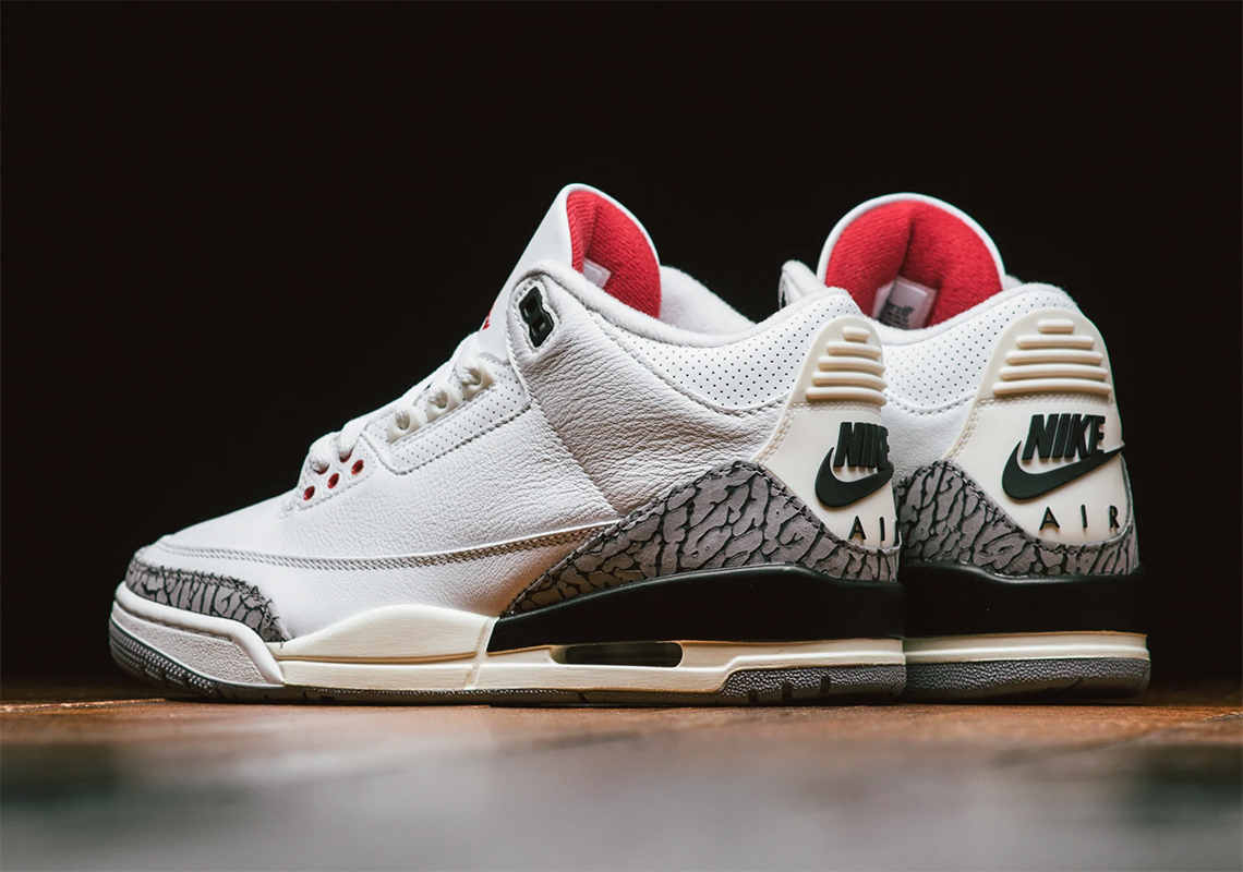 Air Jordan 3 White Cement trở lại với phong cách cổ điển - 1