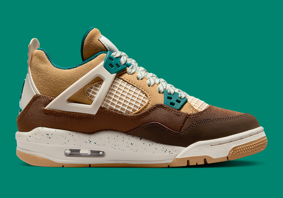 Air Jordan 4 Cacao Wow/Geode Teal - Đôi giày Air Jordan 4 mới dành cho trẻ em! - 3