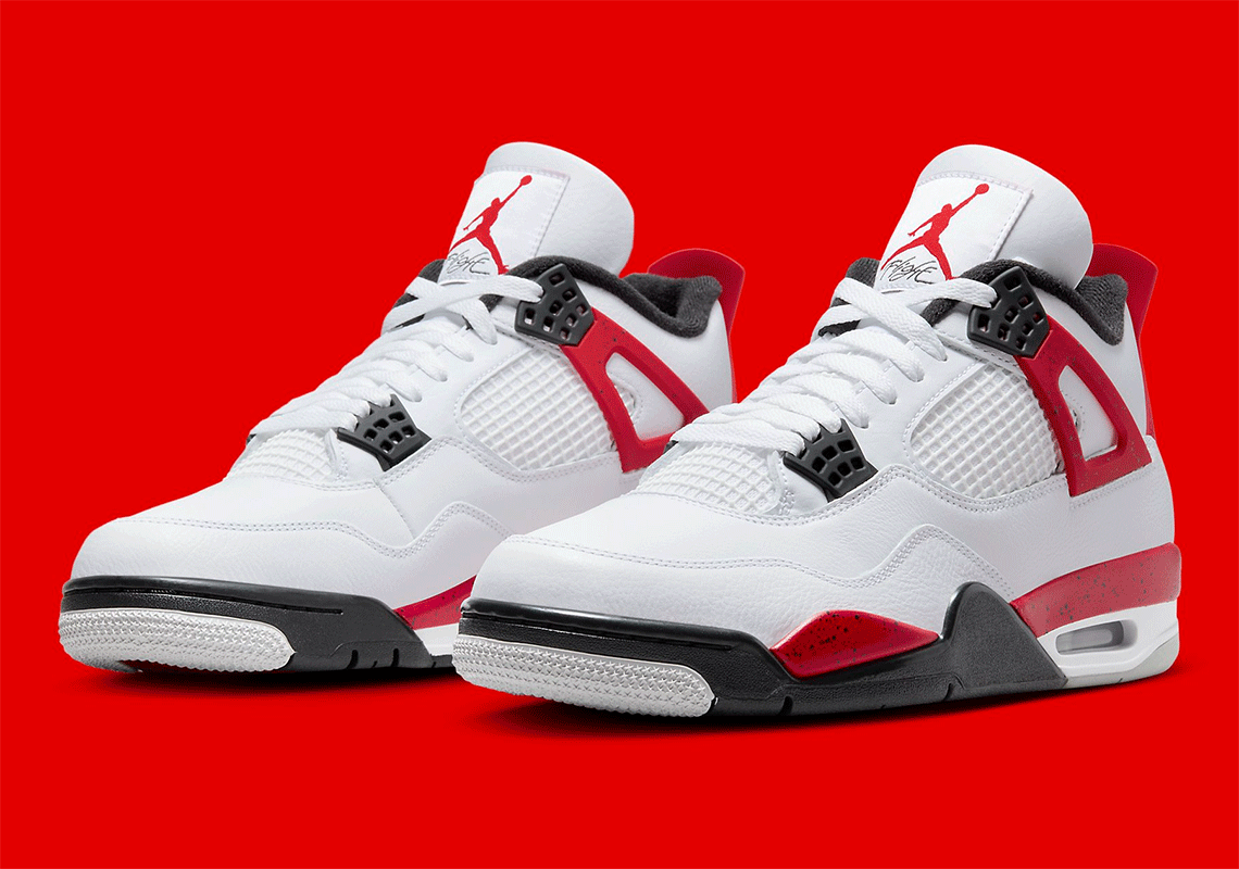 Air Jordan 4 Red Cement - Ra mắt bất ngờ trên Nike SNKRS! Xem hình ảnh chính thức trước khi lên kệ ngày 9 tháng 9! - 1