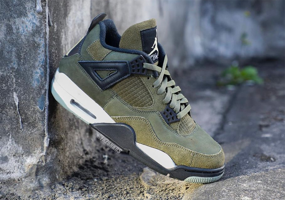 Air Jordan 4 SE Craft 'Olive': Mẫu giày mới với phối màu độc đáo - 1