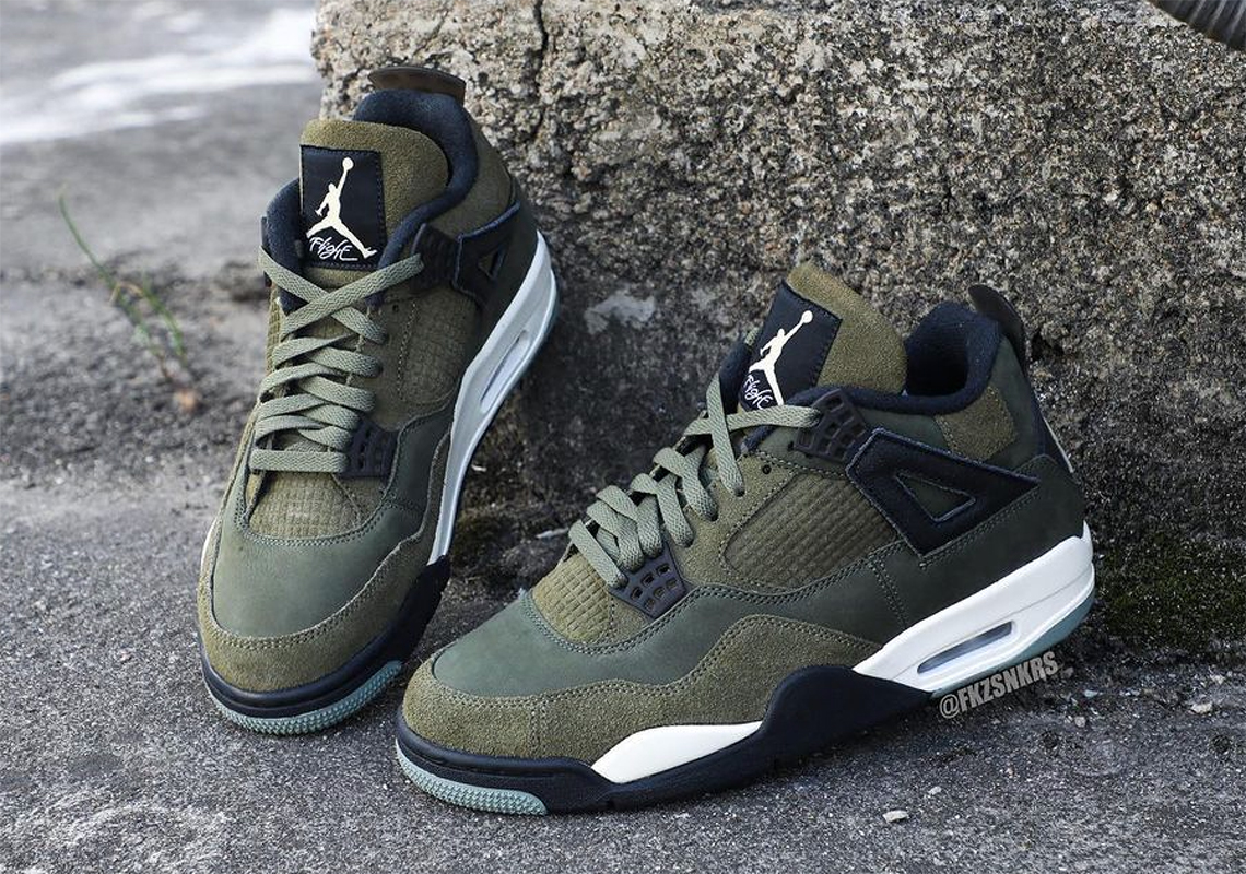 Air Jordan 4 SE Craft 'Olive': Mẫu giày mới với phối màu độc đáo - 2