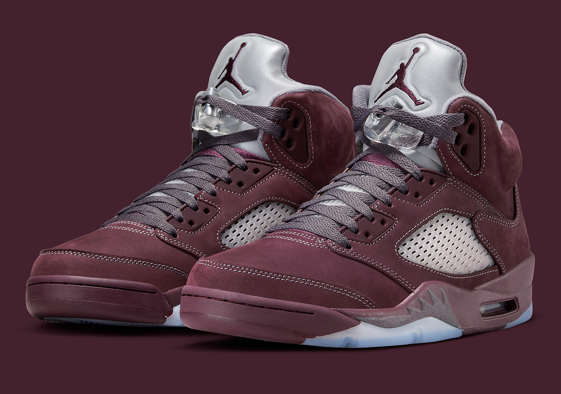 Air Jordan 5 Burgundy tái xuất đầy ấn tượng - Thỏa mãn đam mê retro với sắc màu Deep Burgundy! - 1