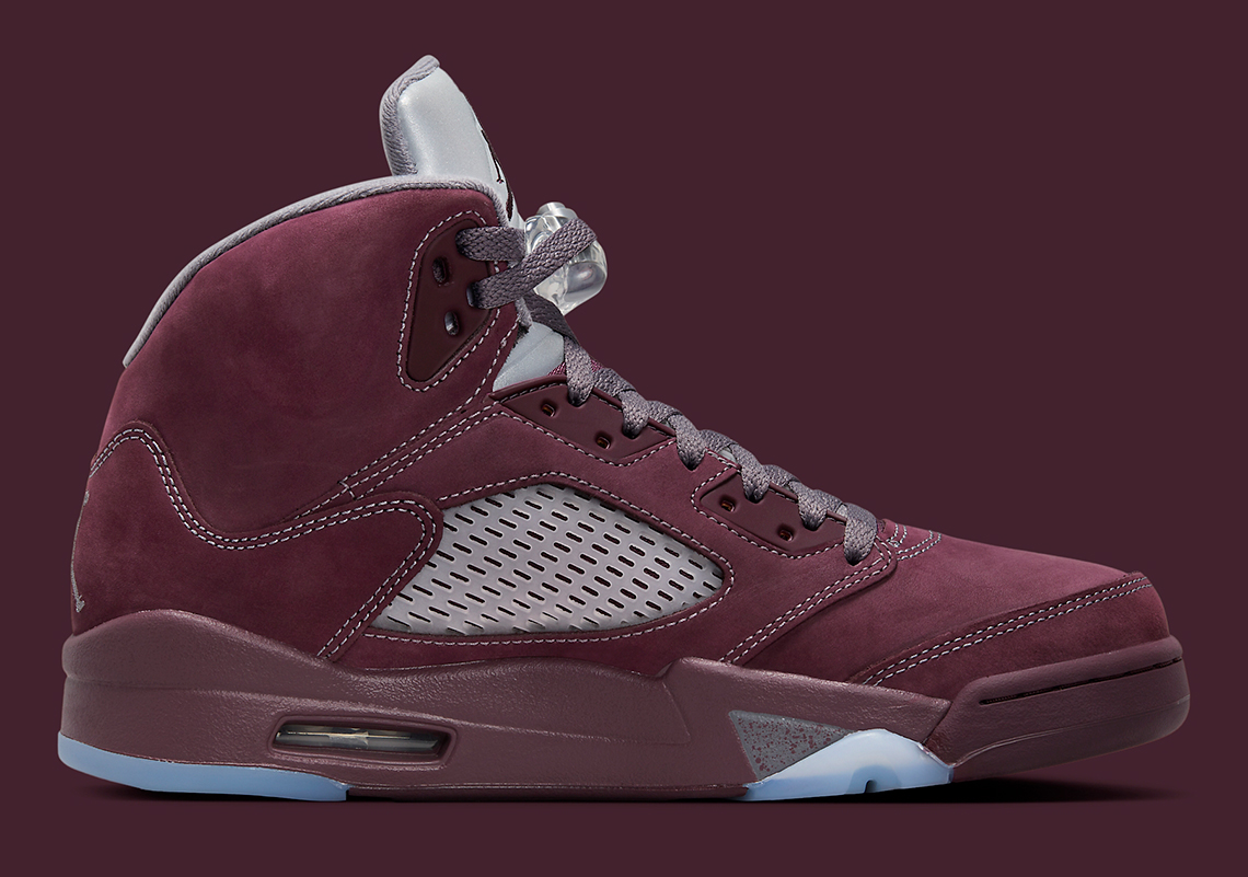 Air Jordan 5 Burgundy tái xuất đầy ấn tượng - Thỏa mãn đam mê retro với sắc màu Deep Burgundy! - 3