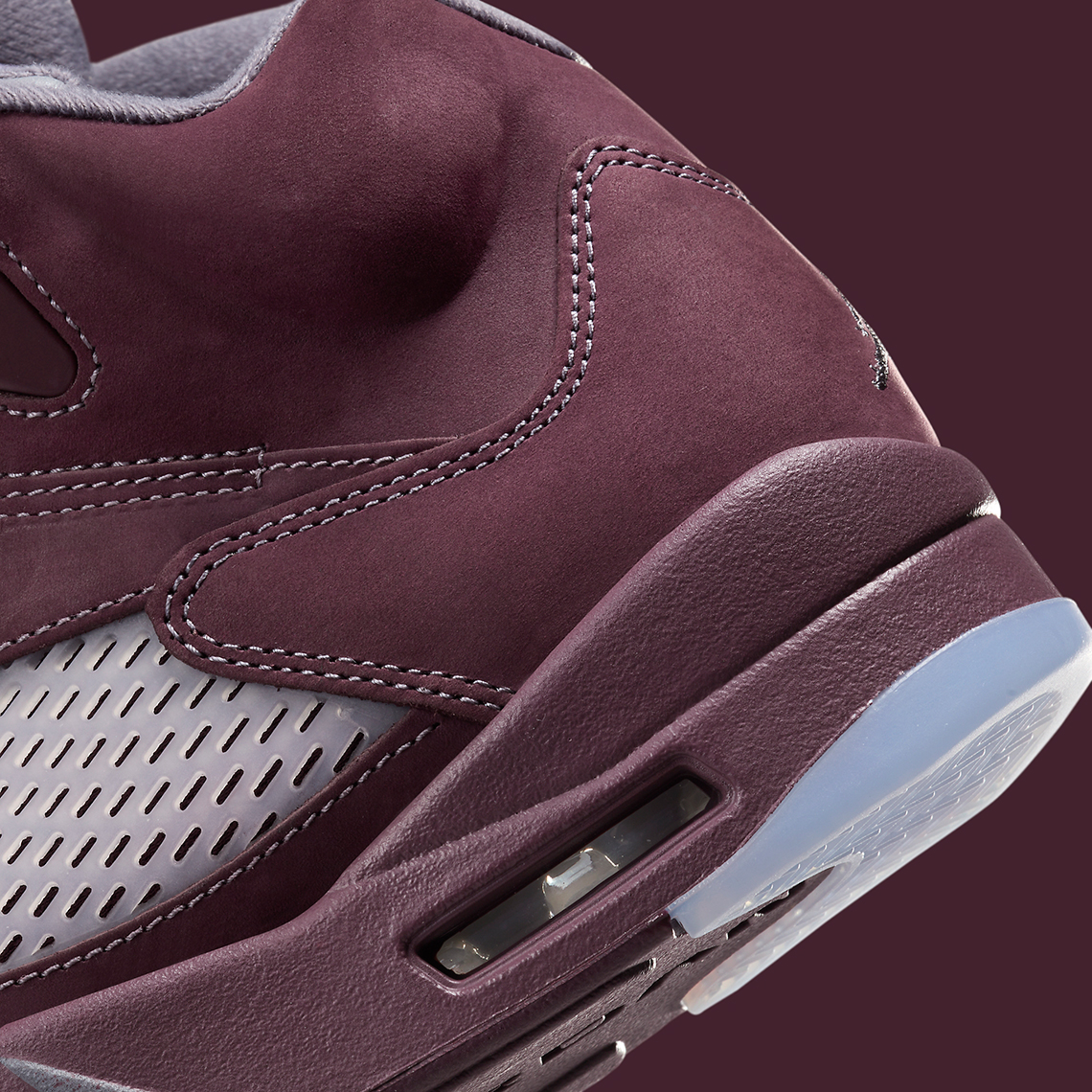 Air Jordan 5 Burgundy tái xuất đầy ấn tượng - Thỏa mãn đam mê retro với sắc màu Deep Burgundy! - 8