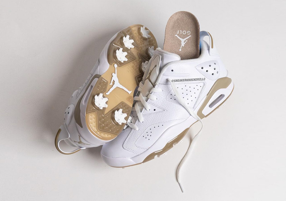 Air Jordan 6 Low 'White/Khaki' - Phiên bản mới cho golf từ Jordan Brand - 1