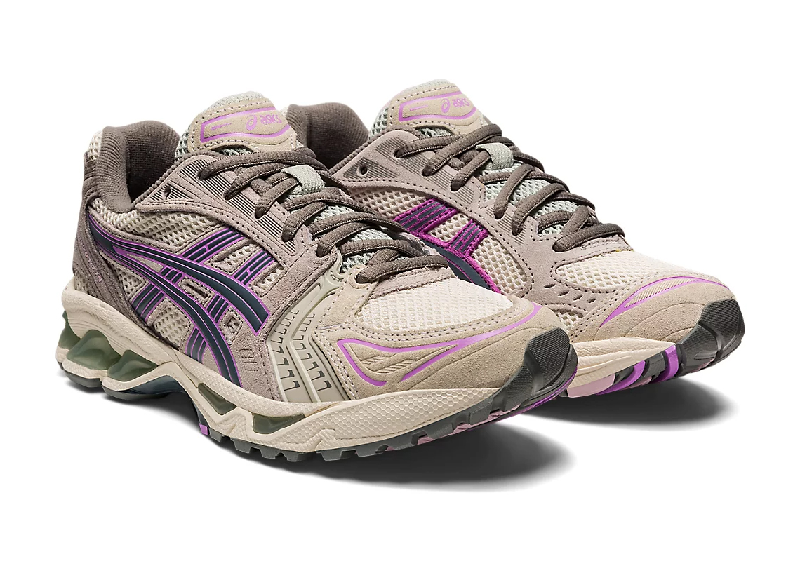 ASICS Gel-Kayano 14 Birch/Ironclad khám phá các điểm nhấn lilac cho các quý cô - 1