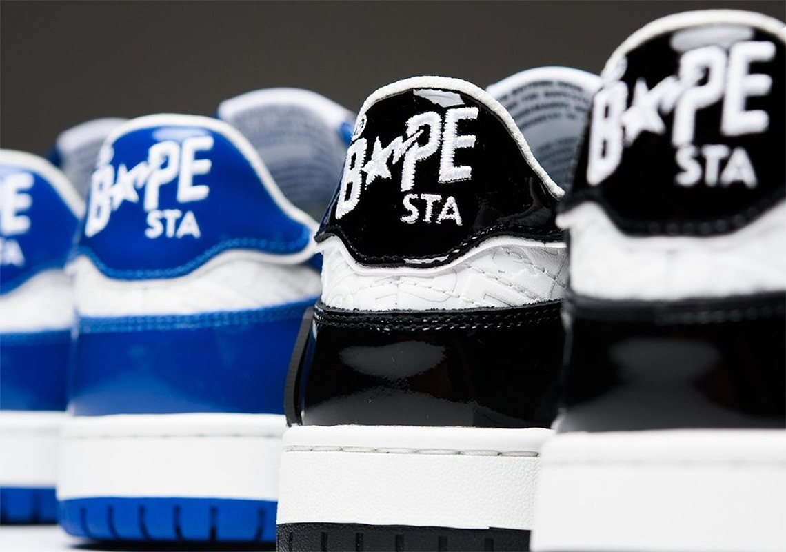 BAPE ra mắt hai phiên bản mới của giày SK8 STA với chất liệu da bóng - 8
