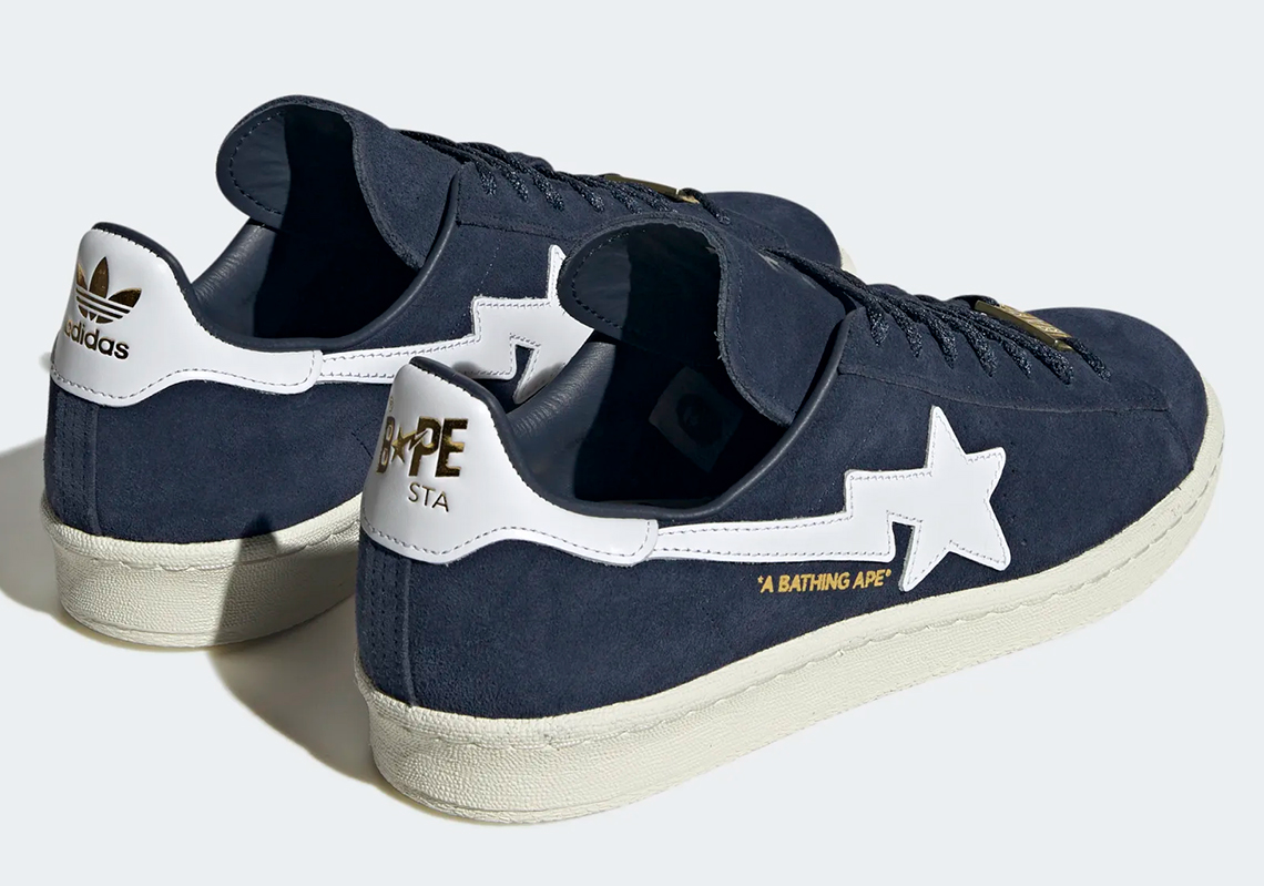 BAPE và adidas hợp tác giới thiệu giày Campus mới. - 5