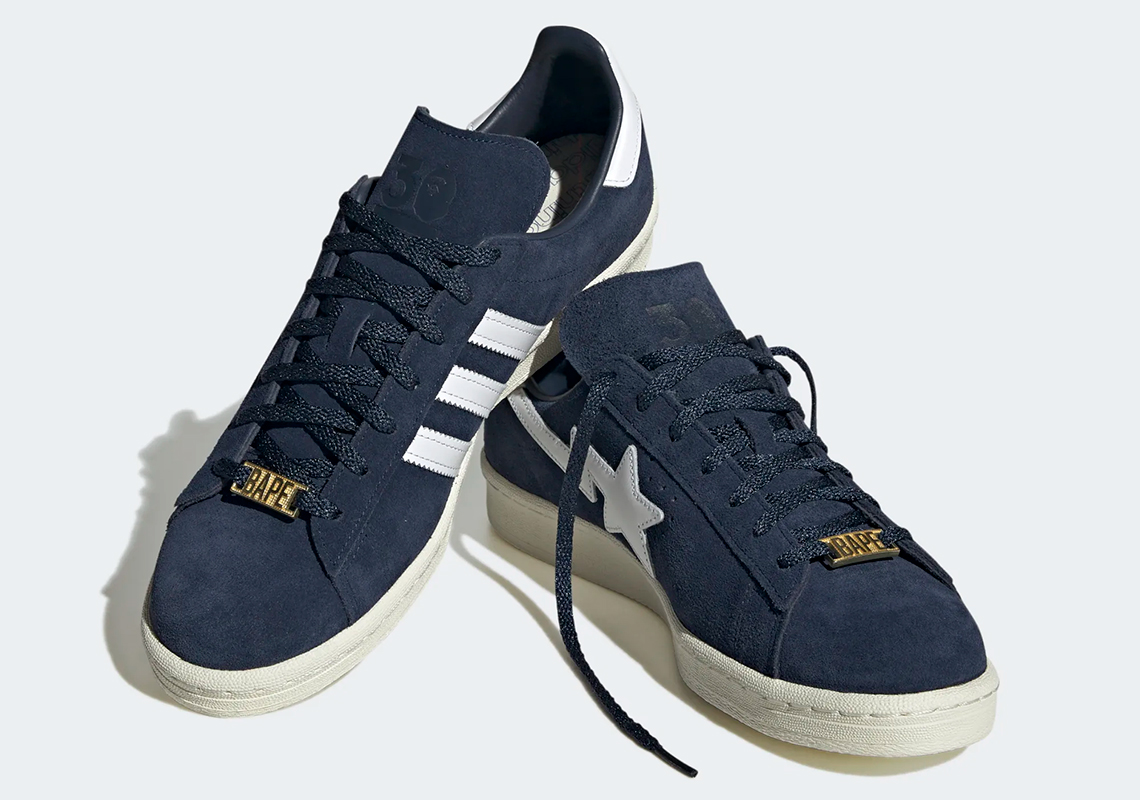BAPE và adidas hợp tác giới thiệu giày Campus mới. - 7