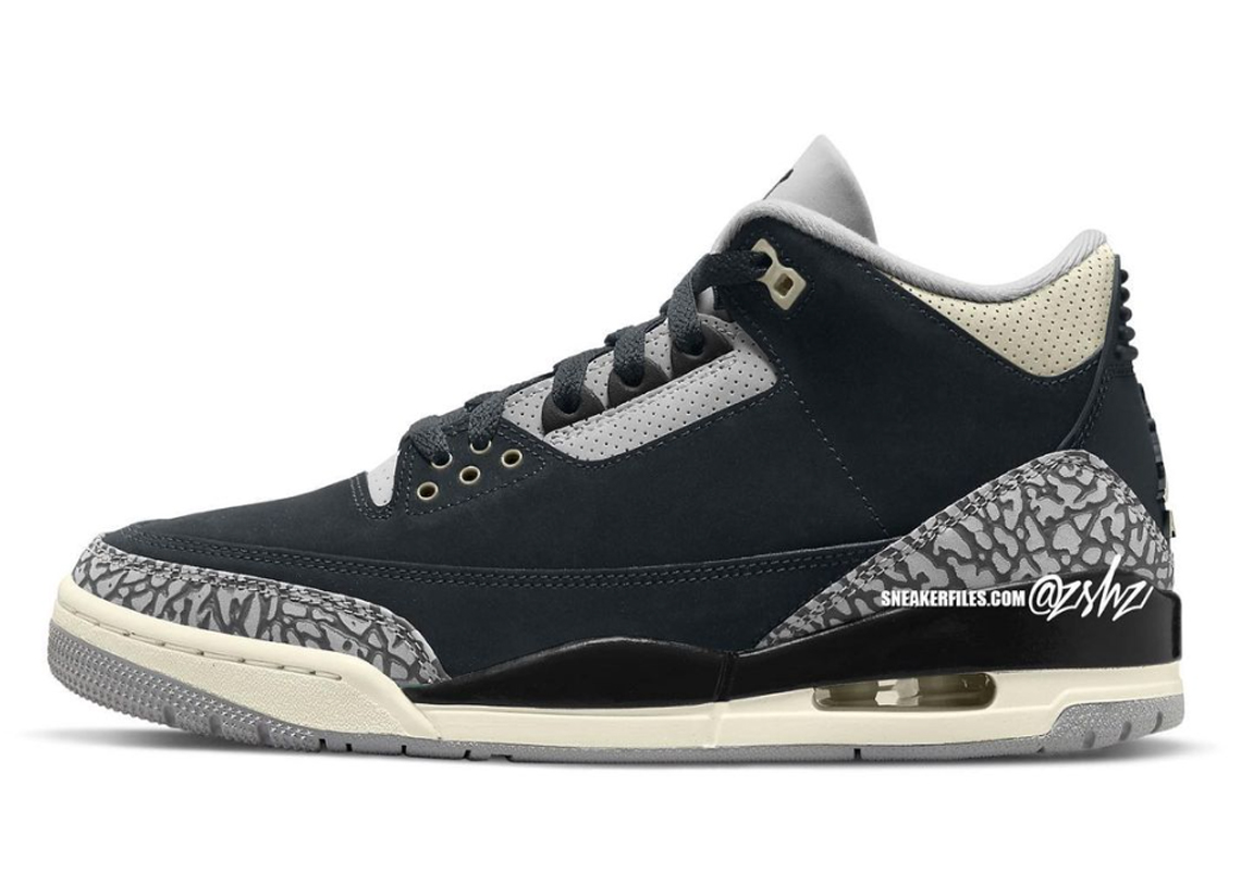 Black/Cement đã truyền cảm hứng cho Air Jordan 3 Off Noir, ra mắt vào dịp lễ 2023 - 2