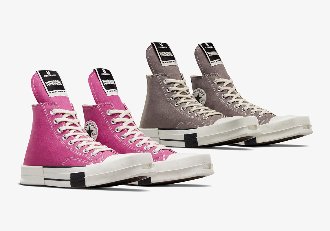 Bộ sưu tập Converse DRKSHDW TURBODRK của Rick Owens với màu Hot Pink và Dust - 1