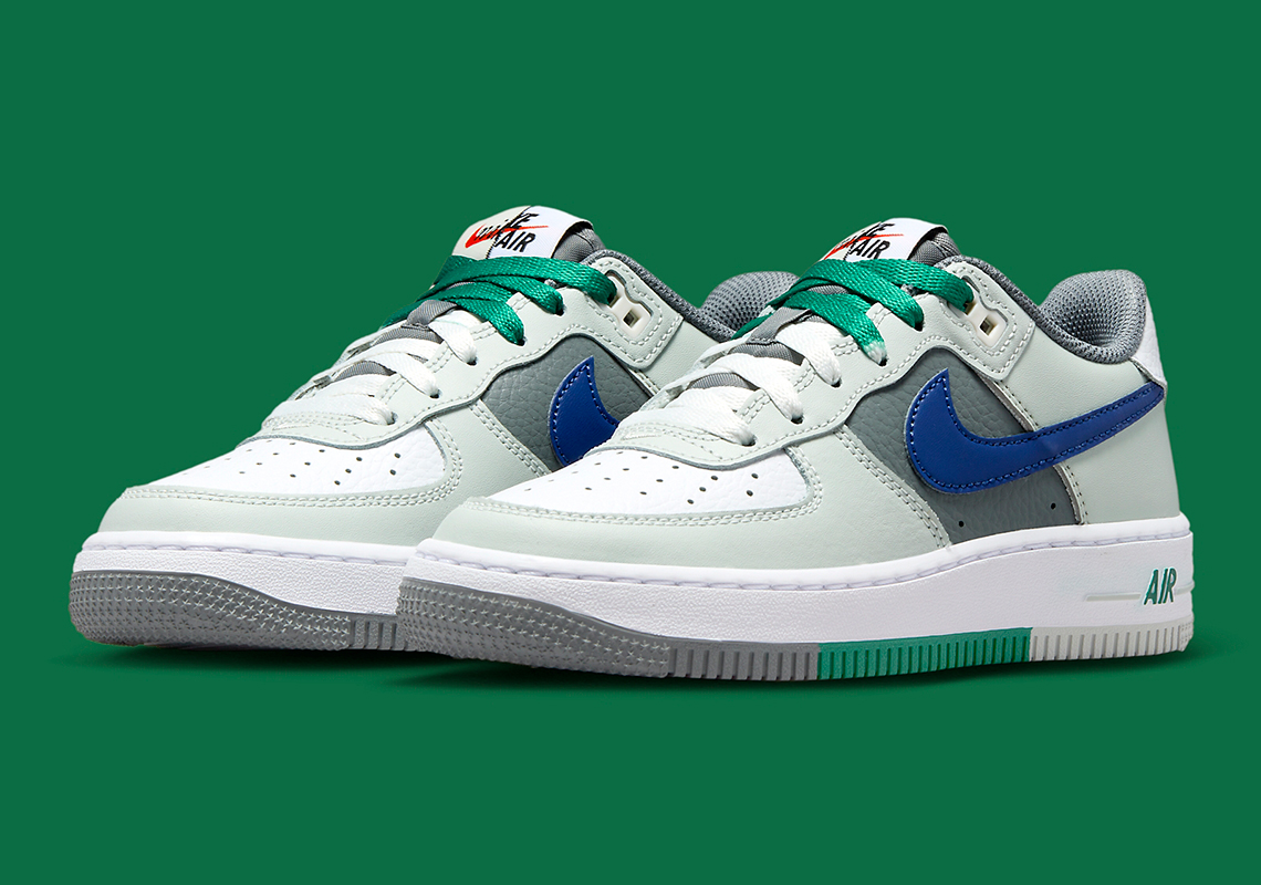 Bộ sưu tập Nike Air Force 1 Low Remix Light Green: Phong cách mới lạ với màu sắc chia đôi! - 1