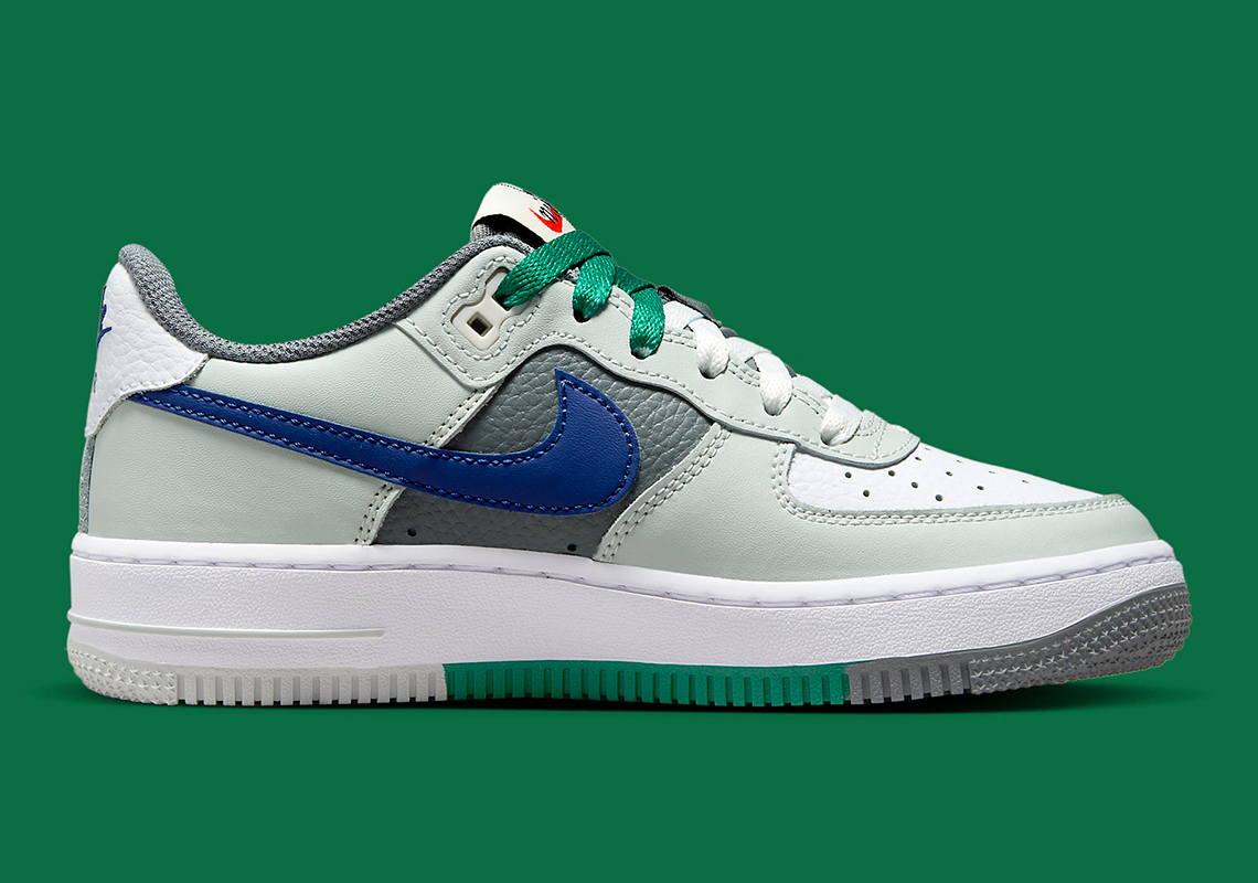 Bộ sưu tập Nike Air Force 1 Low Remix Light Green: Phong cách mới lạ với màu sắc chia đôi! - 2