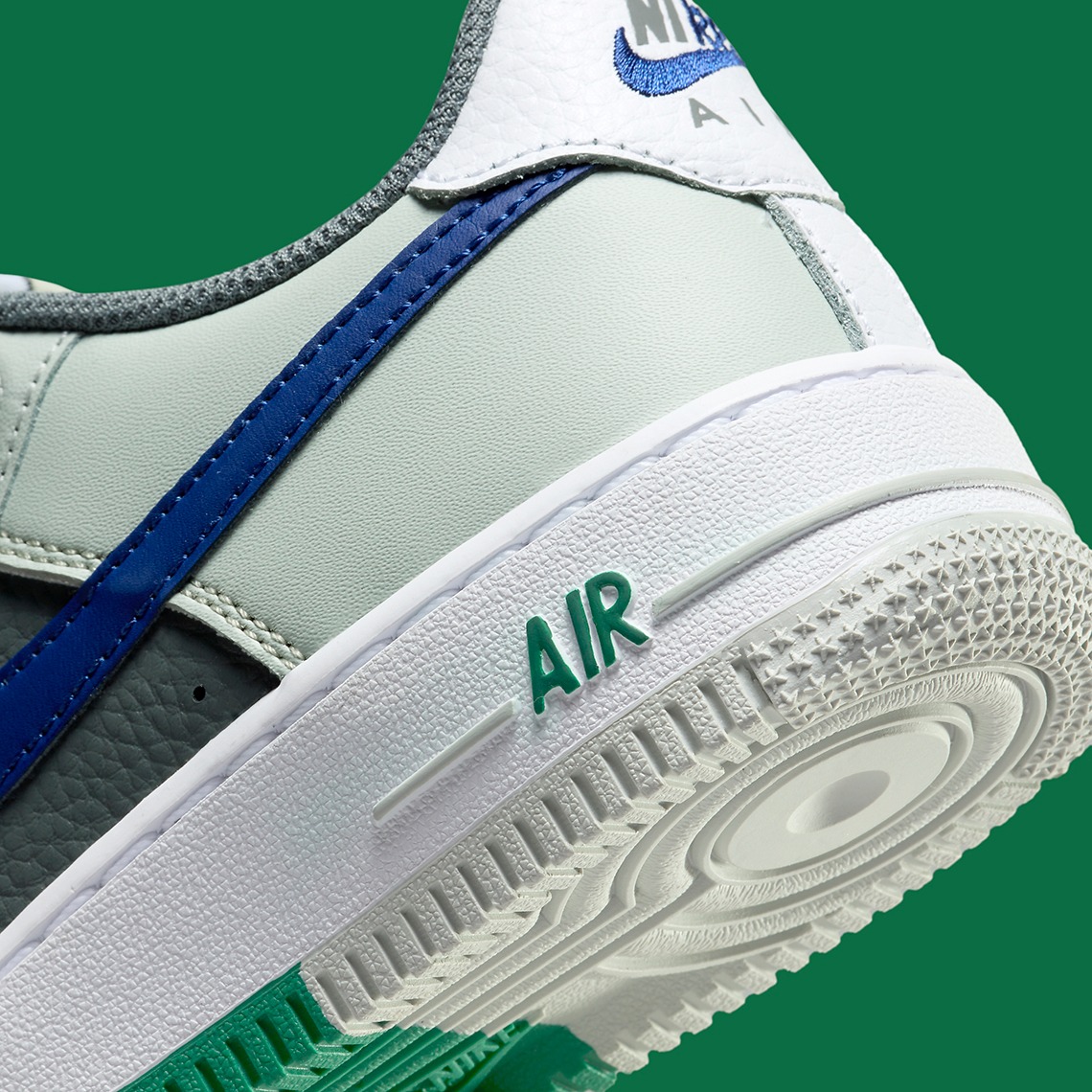 Bộ sưu tập Nike Air Force 1 Low Remix Light Green: Phong cách mới lạ với màu sắc chia đôi! - 6