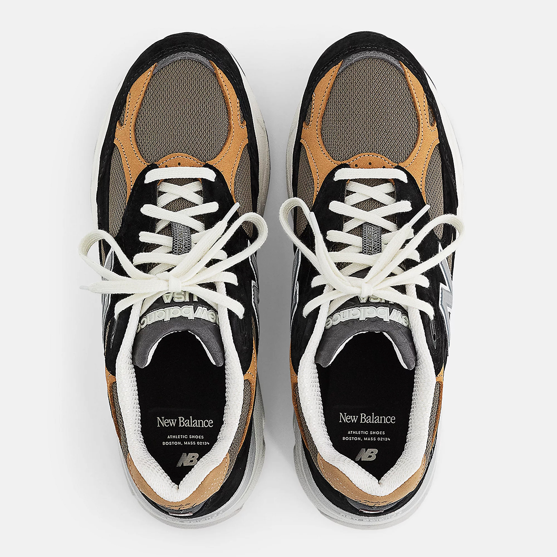 Bộ trang phục Đen và Nâu bao phủ đôi giày  New Balance 990v3 made USA mới này - 4