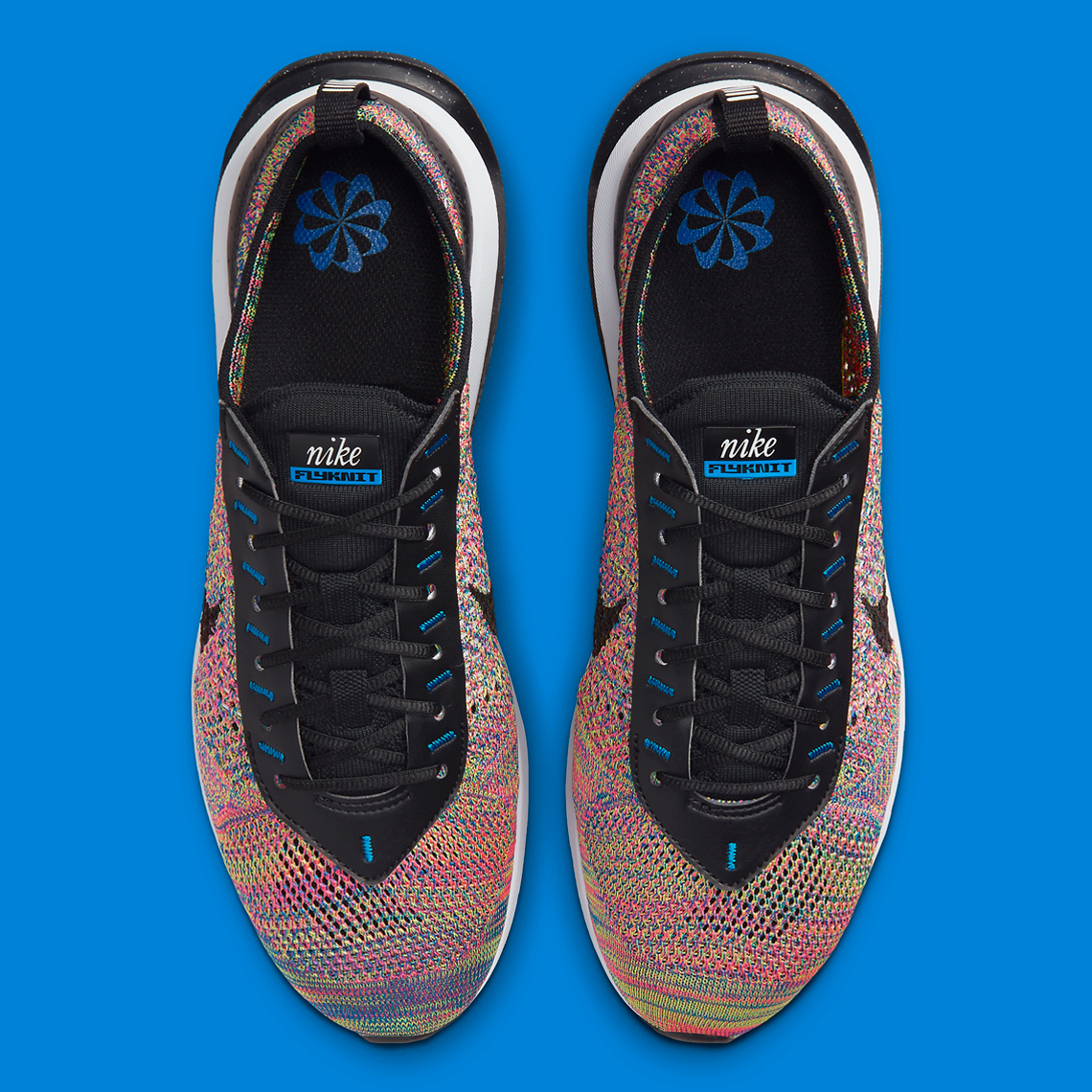 Các điểm nhấn Racer Blue làm sống động Nike Air Max Flyknit Racer đa màu sắc - 6