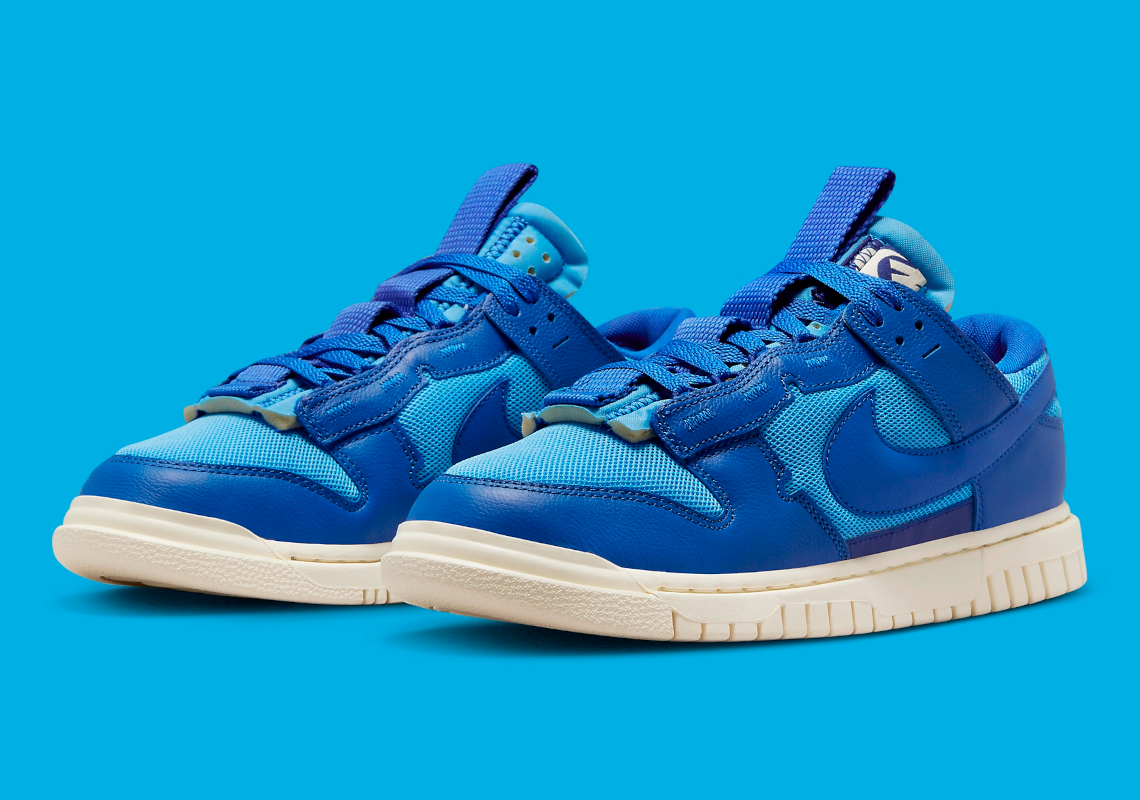 Các sắc thái xanh làm sống động phiên bản Nike Dunk Low mới nhất được làm lại - 1