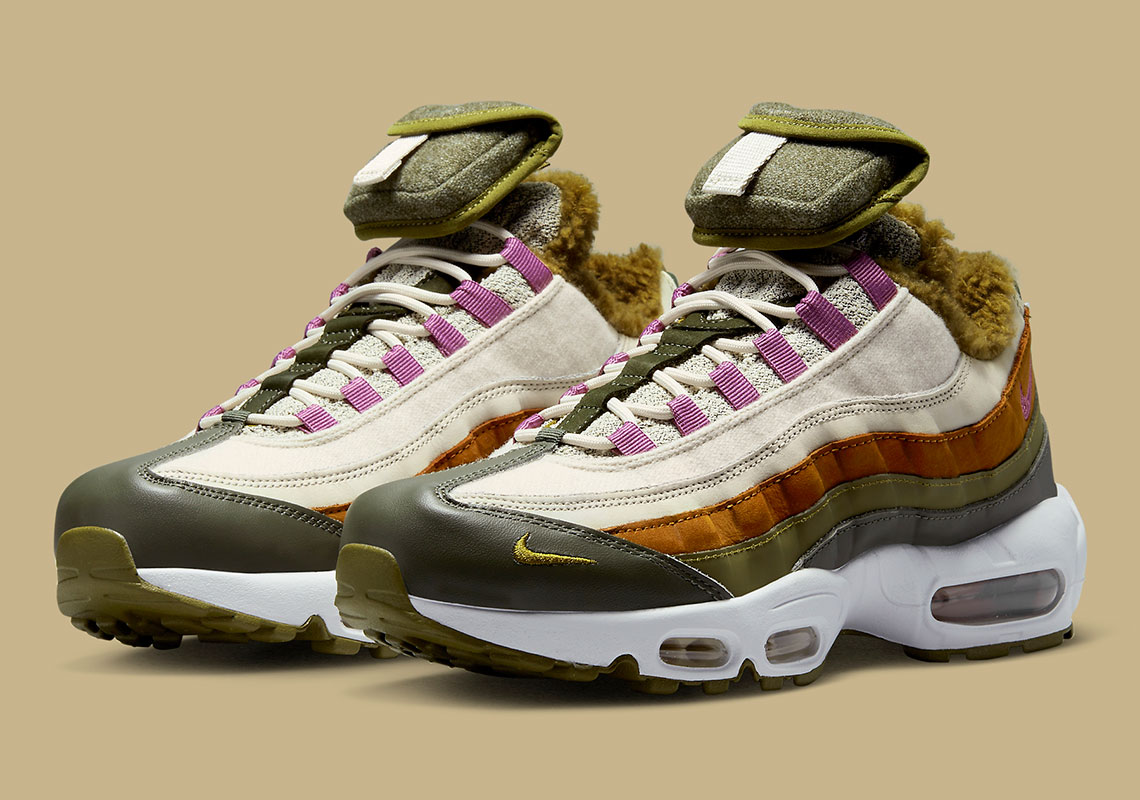 Các túi có thể tháo rời làm phụ kiện cho Nike Air Max 95 N7 lót lông - 1