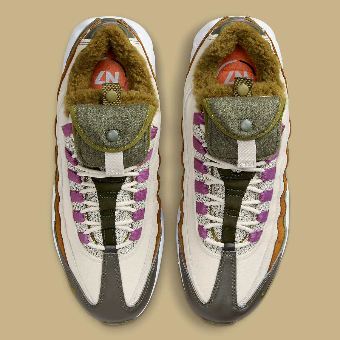 Các túi có thể tháo rời làm phụ kiện cho Nike Air Max 95 N7 lót lông - 4