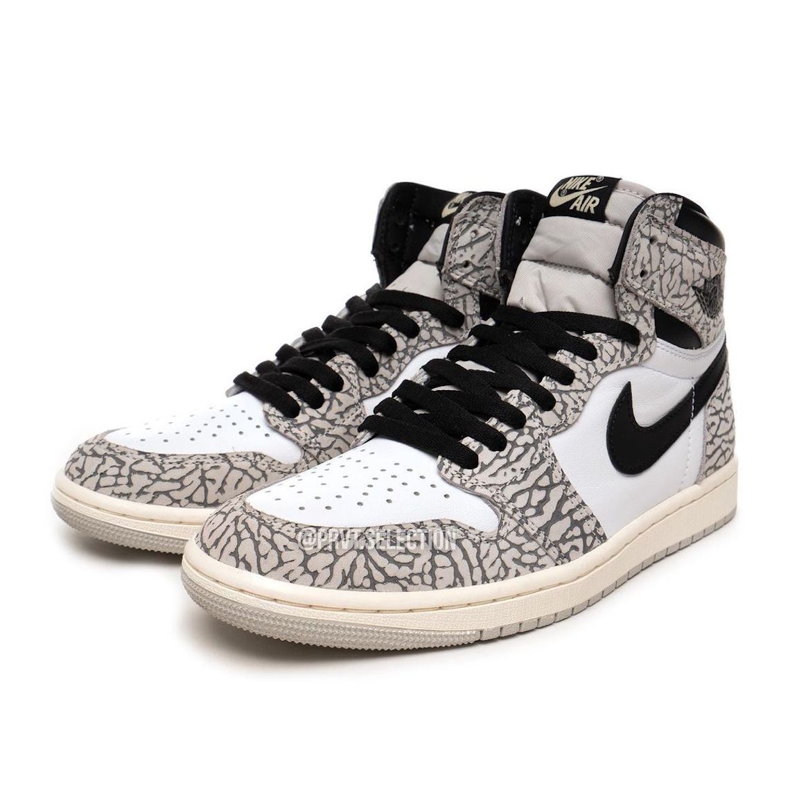 Cái nhìn chi tiết về mẫu giày Air Jordan 1 Retro High OG White Cement - 6