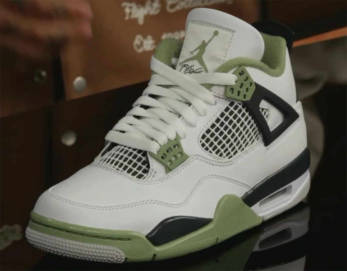 Cái nhìn đầu tiên về Air Jordan 4 Seafoam cho nữ thật đẹp - 2