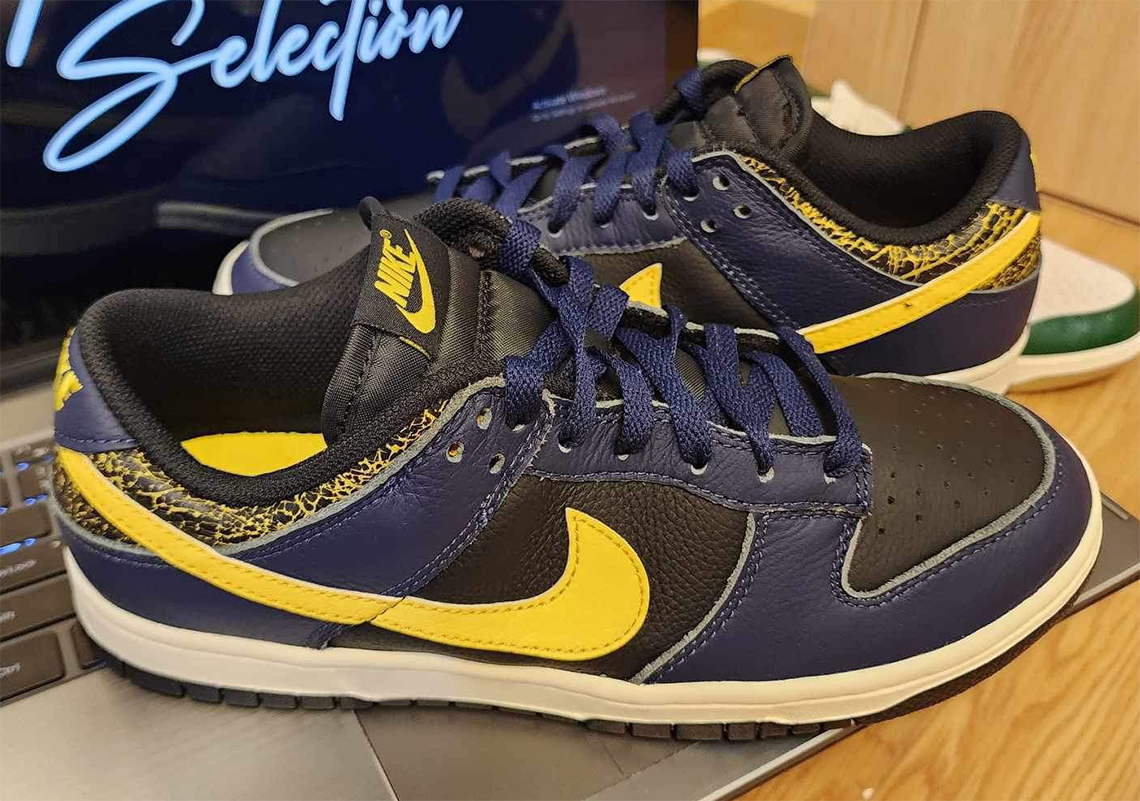 Cận Cảnh Nike Dunk Low 'Cracked Leather': Phong Cách Retro đầy Sáng Tạo - 1