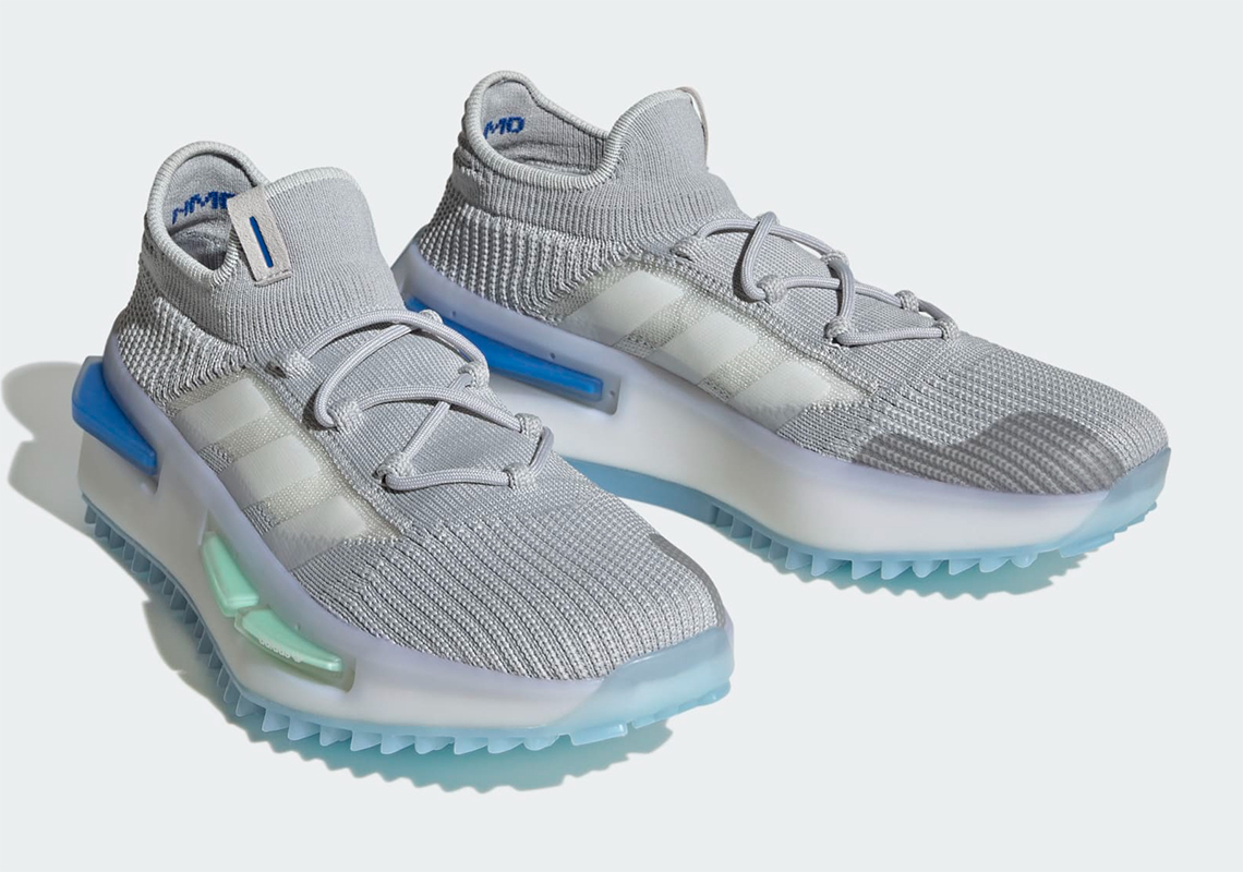 Cập nhật mới: adidas thêm màu xanh và màu xanh lá cho NMD S1 Light Solid Grey - 2