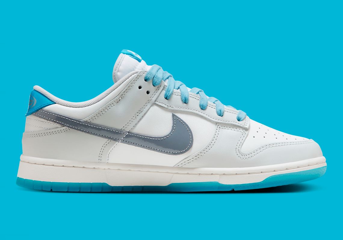 Cập nhật mới: Nike Dunk Low ra mắt phiên bản màu trắng xám kết hợp màu xanh tươi - 3