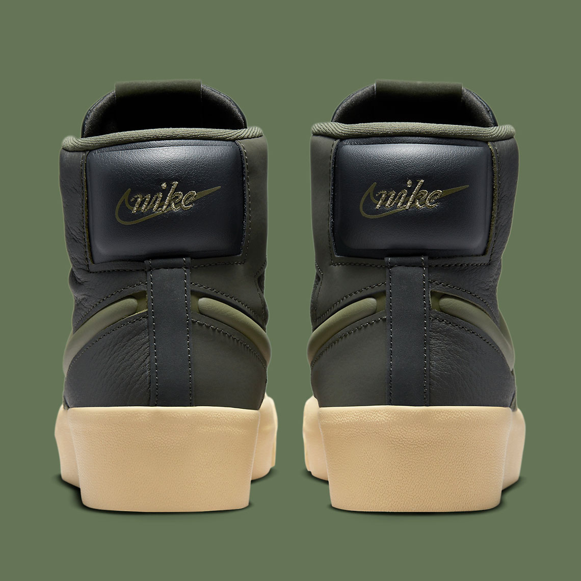 Chất liệu cao cấp hồi sinh lại đôi giày cho  nữ Nike Blazer Mid Victory Olive - 5