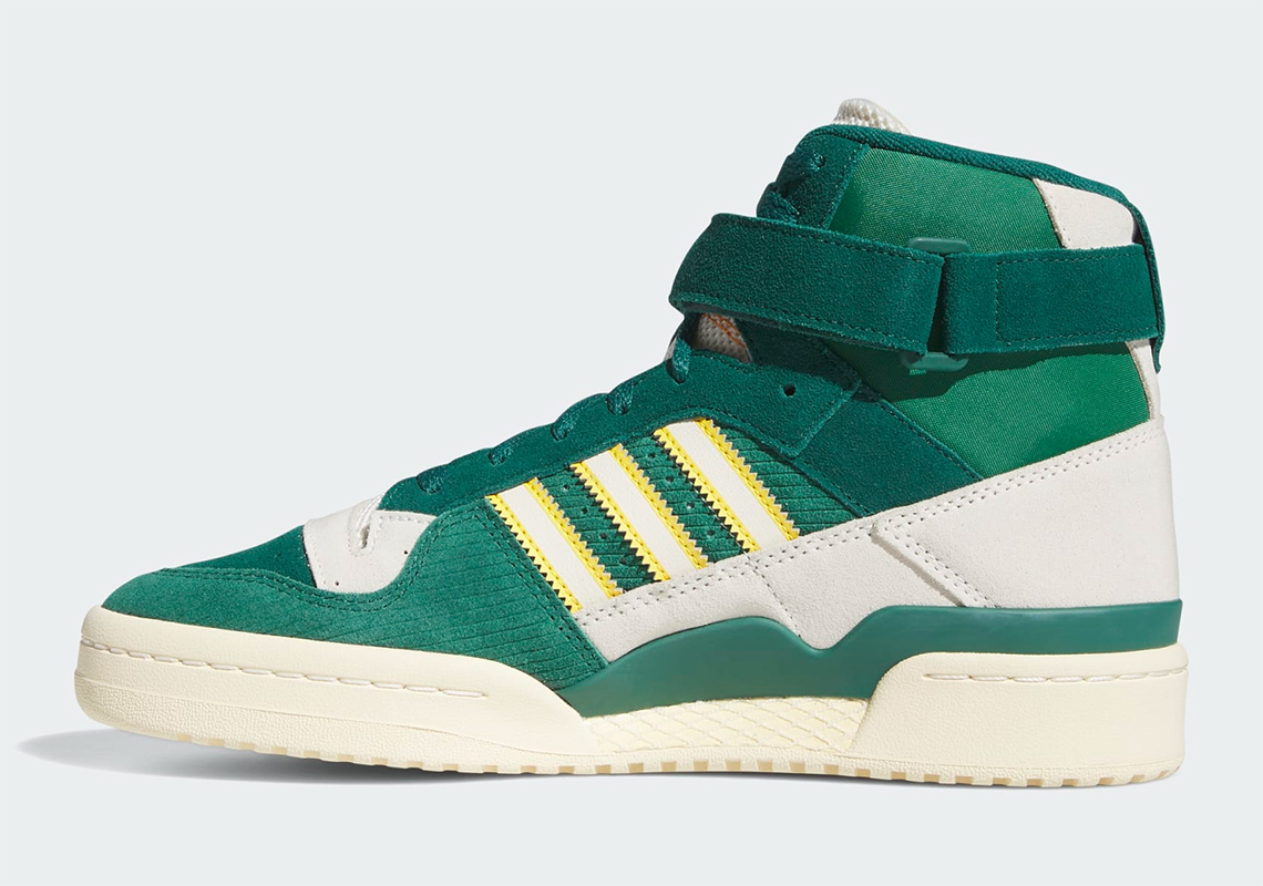 'Collegiate Green' gắn kết adidas Forum 84 Hi - 3