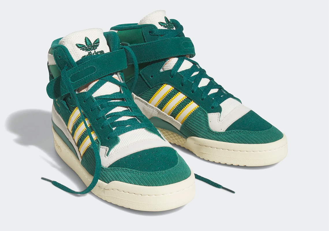'Collegiate Green' gắn kết adidas Forum 84 Hi - 5