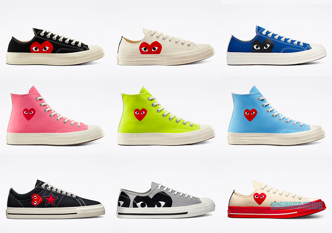 COMME des GARÇONS PLAY và Converse tái phát hành 22 sản phẩm đánh dấu quan hệ hợp tác lâu dài - 1