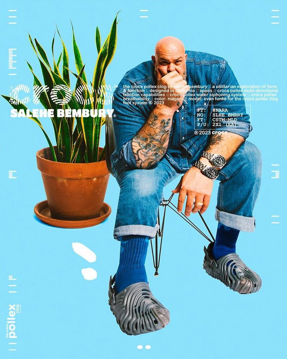 Crocs Pollex Clog 'Niagara': Bộ sưu tập mới với sự sáng tạo của Salehe Bembury sẽ làm bạn ngạc nhiên! - 4