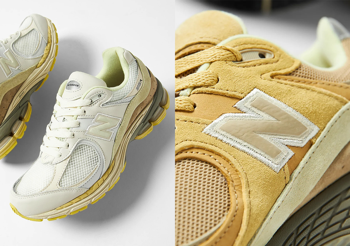 Cùng chiêm ngưỡng hình ảnh của đôi giày New Balance 2002R màu vàng ...
