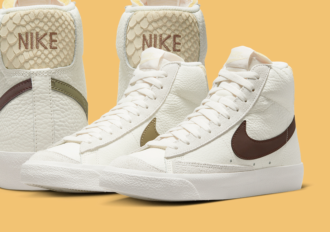 Cùng khám phá đôi giày sneaker Nike Blazer Mid 77 Python Heel