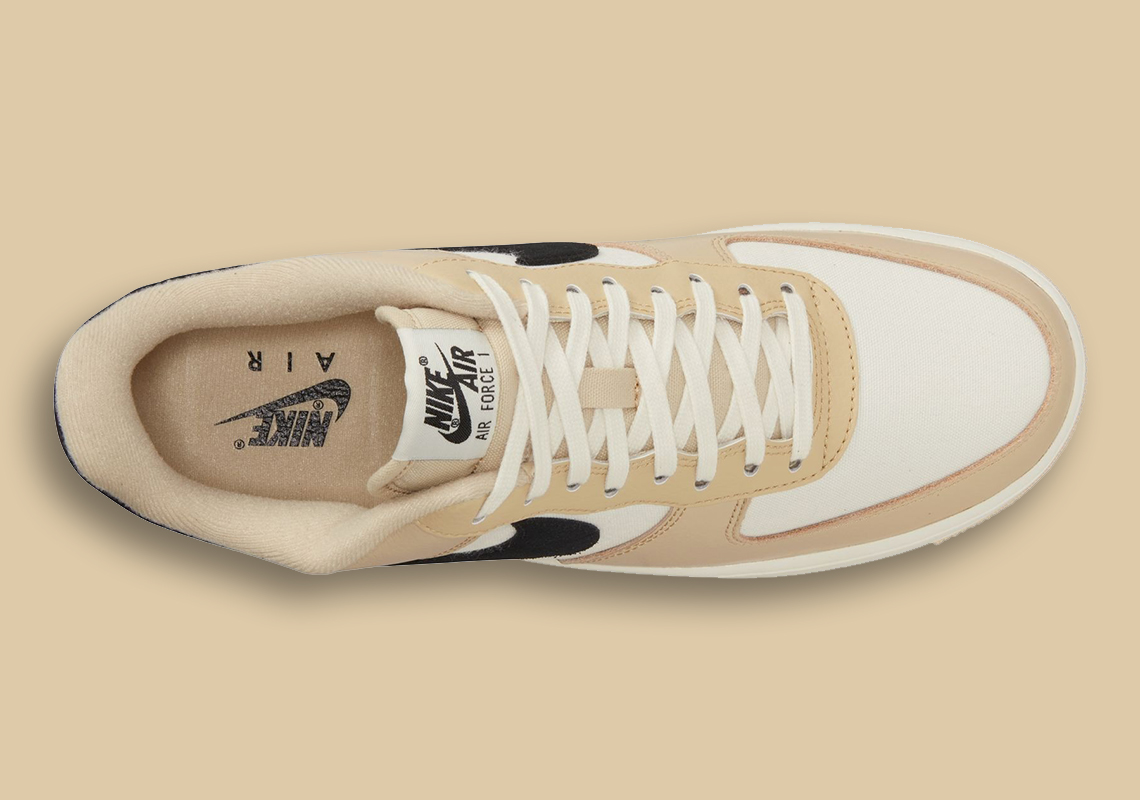 Da lộn màu đen bóng bẩy làm nổi bật Nike Air Force 1 Low - 3