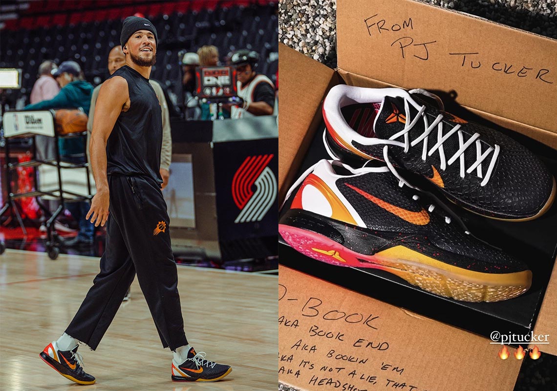 Devin Booker Nhận Quà Tặng Đặc Biệt: Giày Nike Kobe 6 PE 'Ukraine' Từ P.J. Tucker - 4
