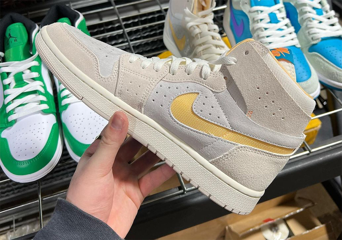 Đôi cánh màu nhạt và những đường xoáy trang trí air Jordan 1 Zoom cho mùa xuân - 2