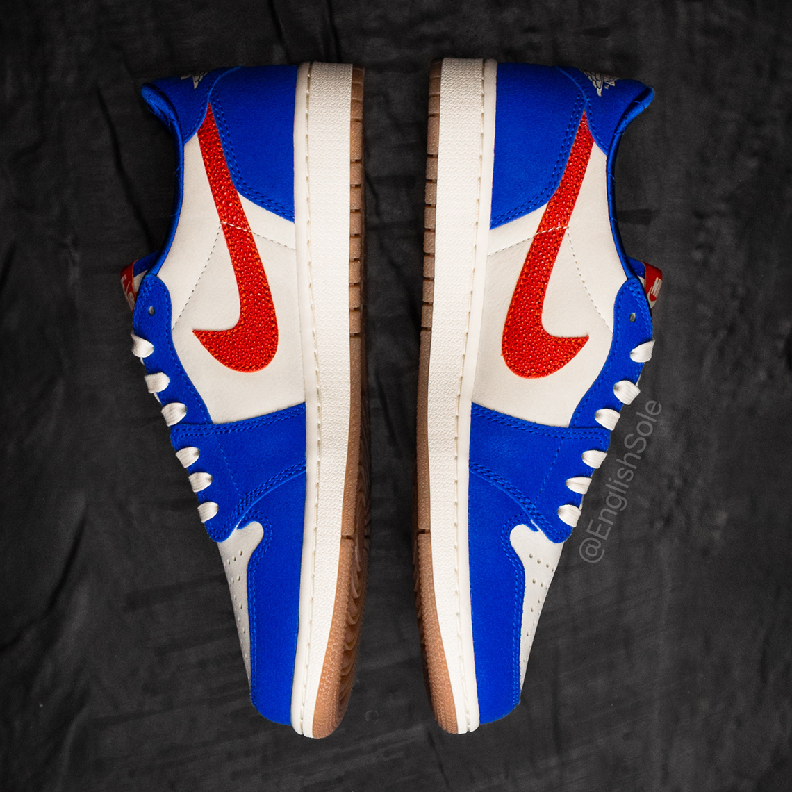 Đôi giày Air Jordan 1 Low OG Florida Gators PE với màu cam và xanh da trời. - 7
