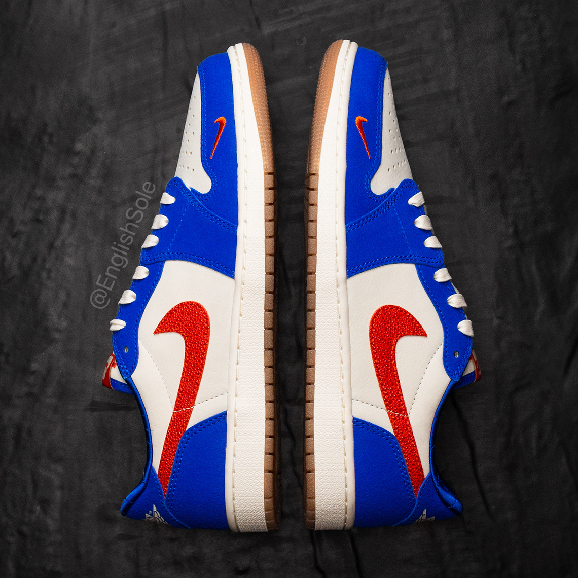 Đôi giày Air Jordan 1 Low OG Florida Gators PE với màu cam và xanh da trời. - 8