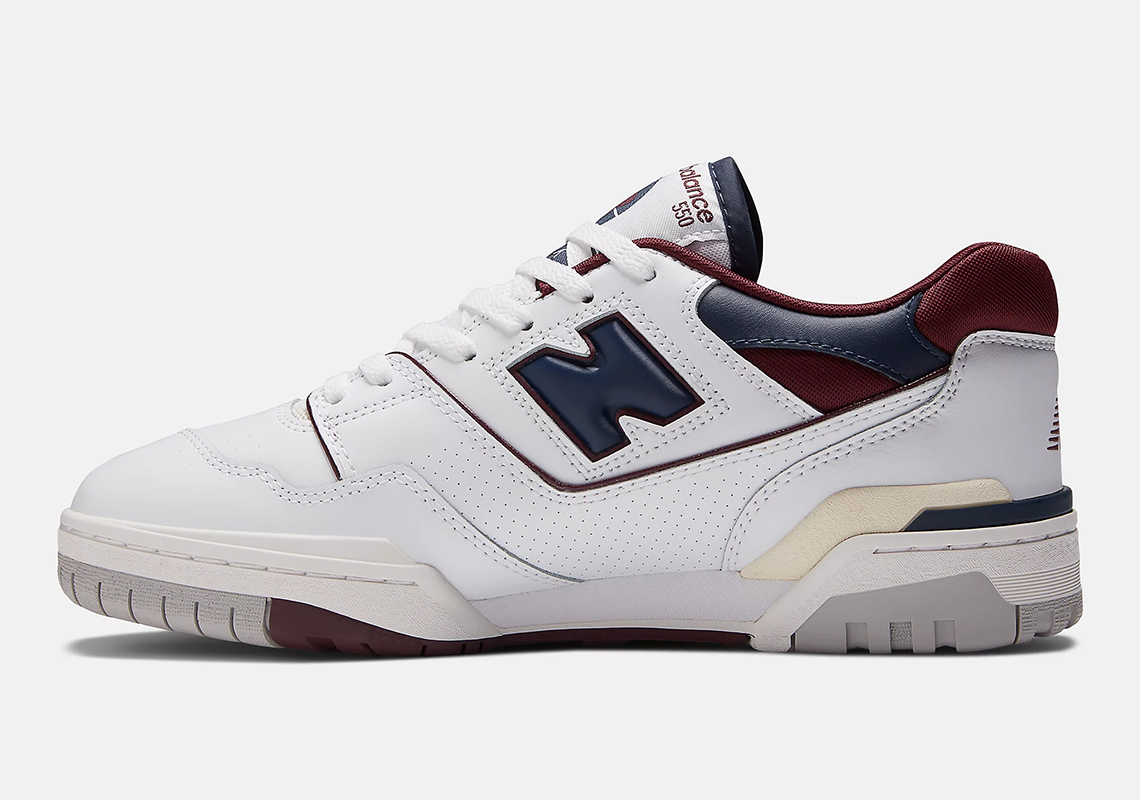 Đôi giày New Balance 550 màu Navy và Maroon - 3